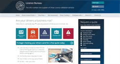 Desktop Screenshot of licencebureau.co.uk