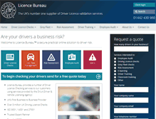 Tablet Screenshot of licencebureau.co.uk